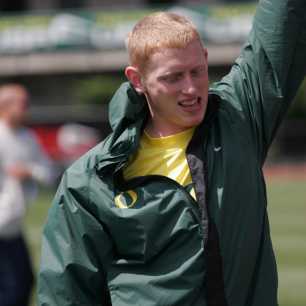 Cyrus Hostetler Warm up 2009 USA Championships javelin