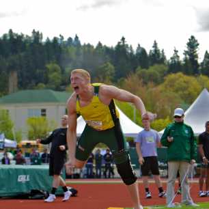 Oregon's Hostetyler javelin.