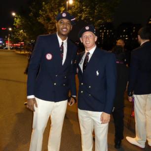 Cyrus Hostetler and Carmelo Anthony
