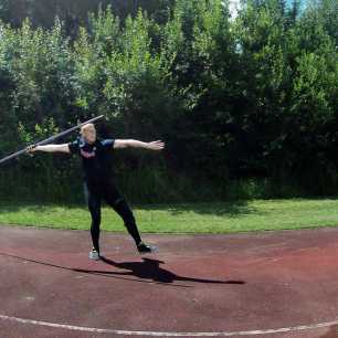 Cyrus Hostetler - Training in Aarhus Denmark - Javelin